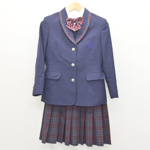 中古】神奈川県 橘学苑高等学校 女子制服 4点 (ブレザー・シャツ
