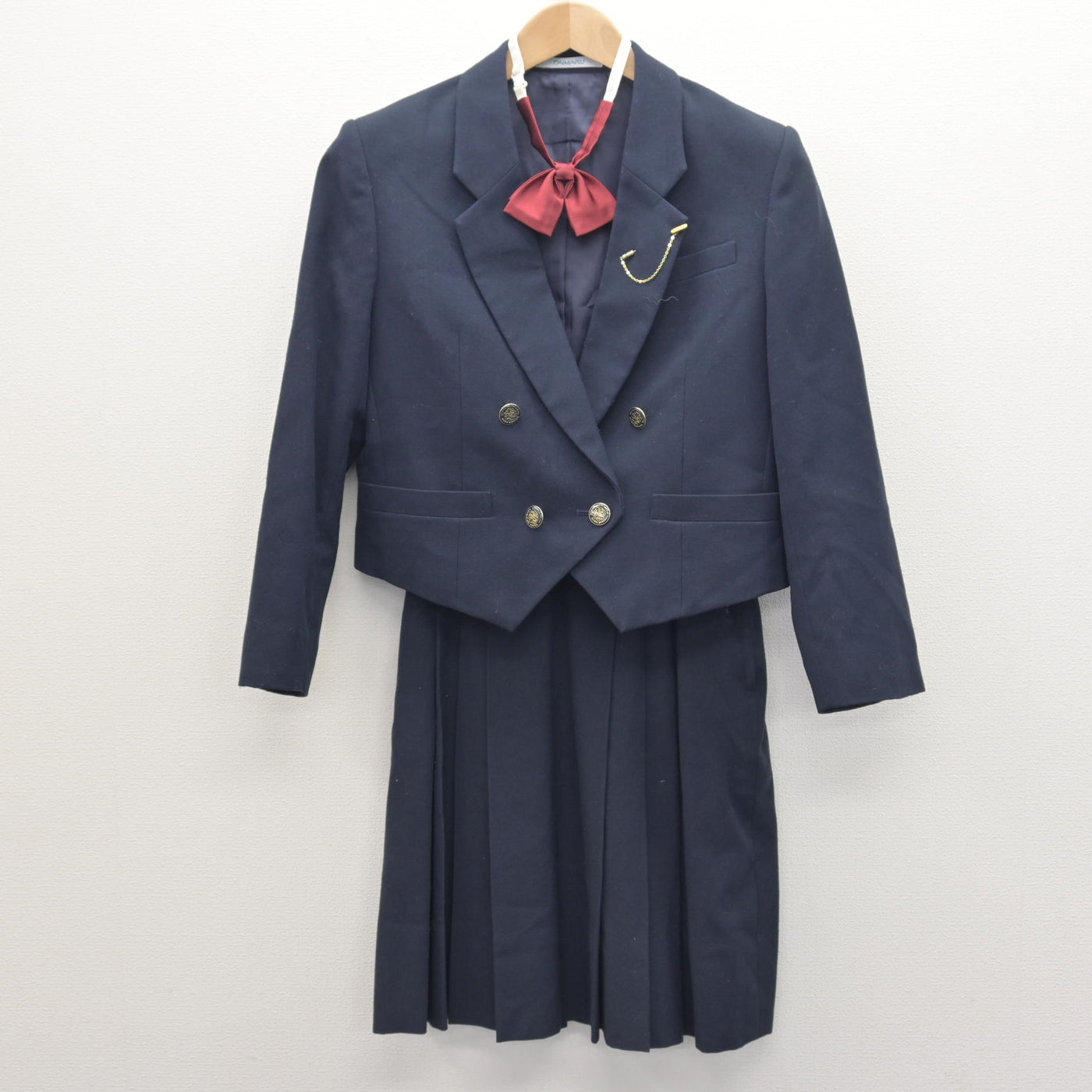 中古】京都府 京都橘高等学校/旧制服 女子制服 4点 (ブレザー 