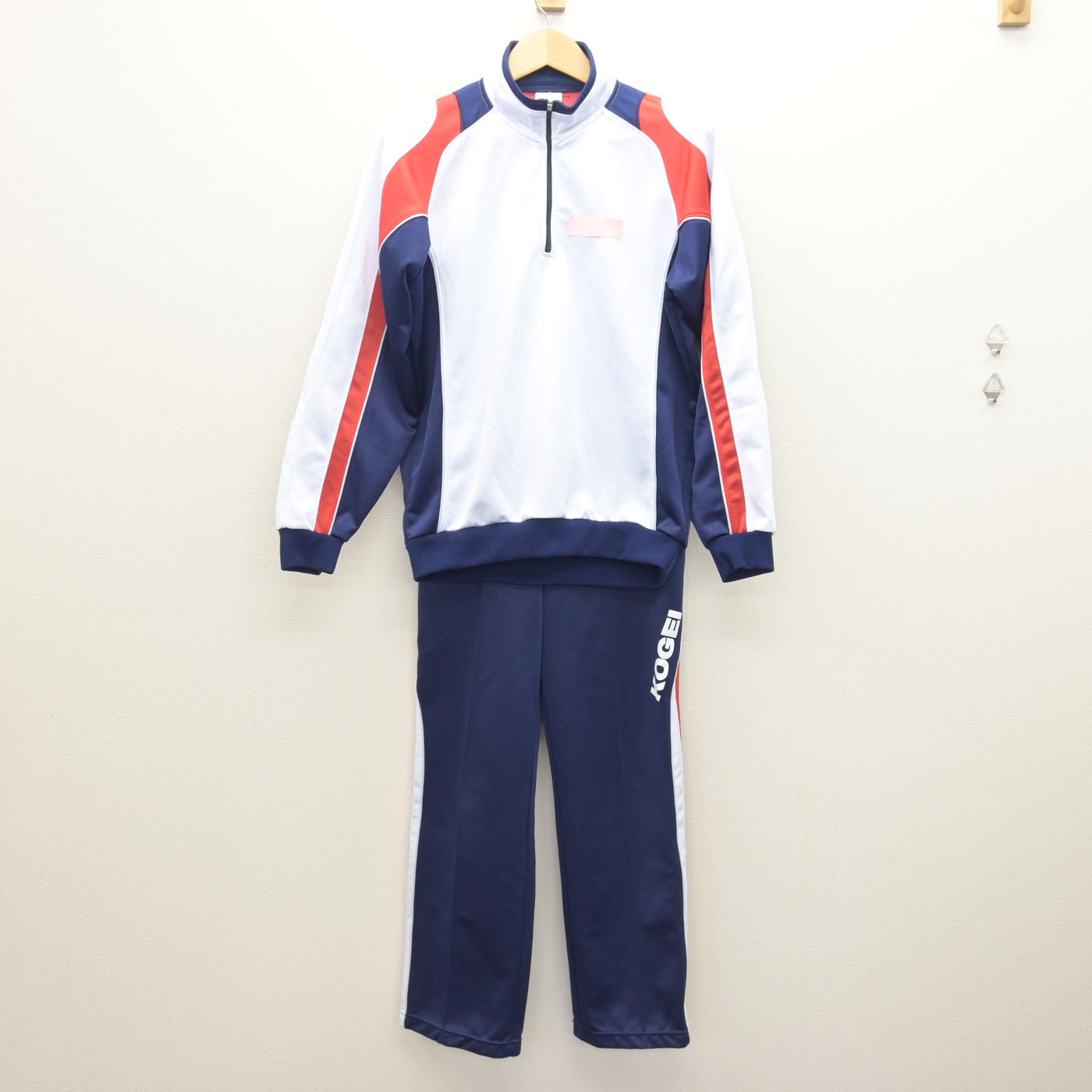 中古】大阪府 工芸高等学校 女子制服 2点 (ジャージ 上・ジャージ 下