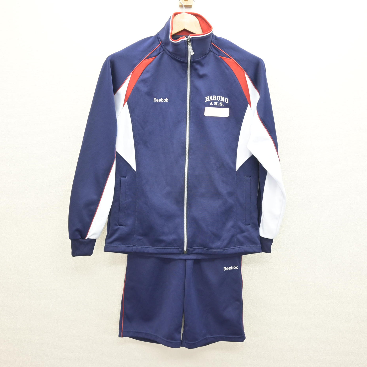 中古】高知県 春野中学校 女子制服 3点 (ジャージ 上・体操服 上・体操 