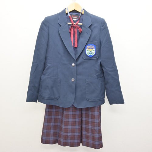 中古】茨城県 土浦日本大学高等学校 女子制服 4点 (ブレザー・シャツ