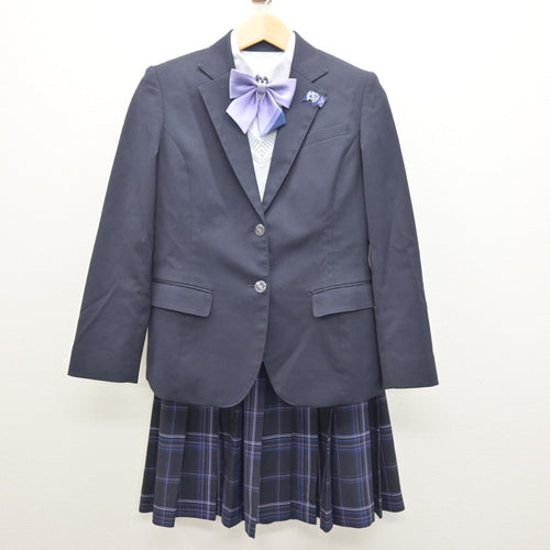 中古 京都府 加茂川中学校 女子制服 3点 ブレザー・シャツ・スカート sf133898 中古制服通販