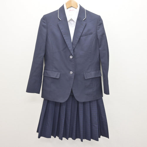 中古】千葉県 千葉経済大学附属高等学校 女子制服 3点 (体操服 上