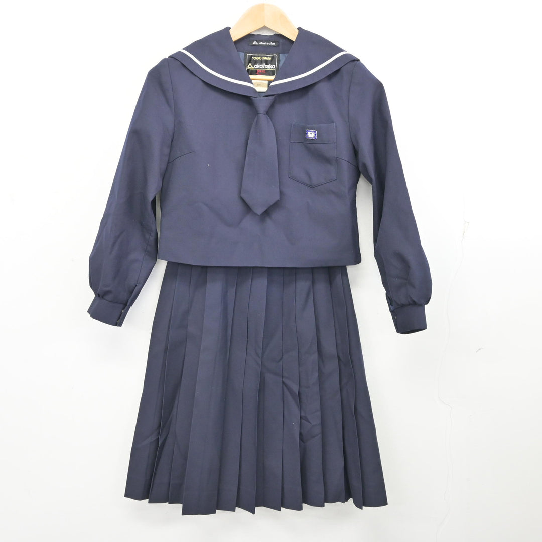 大谷中高中古制服 中古】北海道 札幌大谷高等学校 女子制服 4点 (セーラー服・スカート