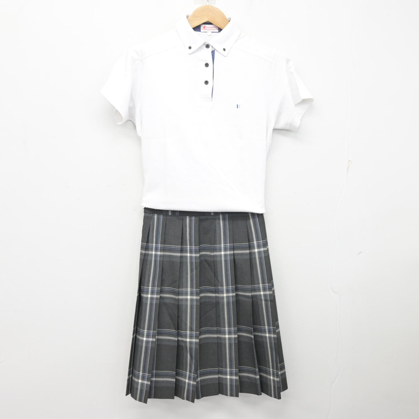 中古】群馬県 明和県央高等学校 女子制服 2点 (シャツ・スカート 