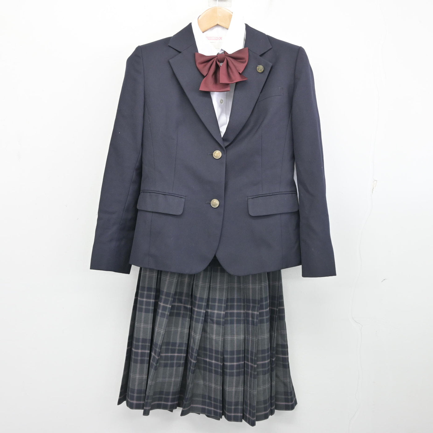 中古】大阪府 箕面自由学園高等学校 女子制服 4点 (ブレザー・シャツ