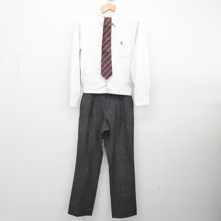 中古】三重県 菰野高等学校 男子制服 3点 (シャツ・ズボン) sf130198 