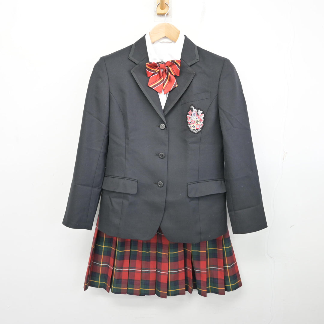 神村学園　ブレザー 中古】鹿児島県 神村学園高等部 女子制服 4点 (ブレザー・シャツ