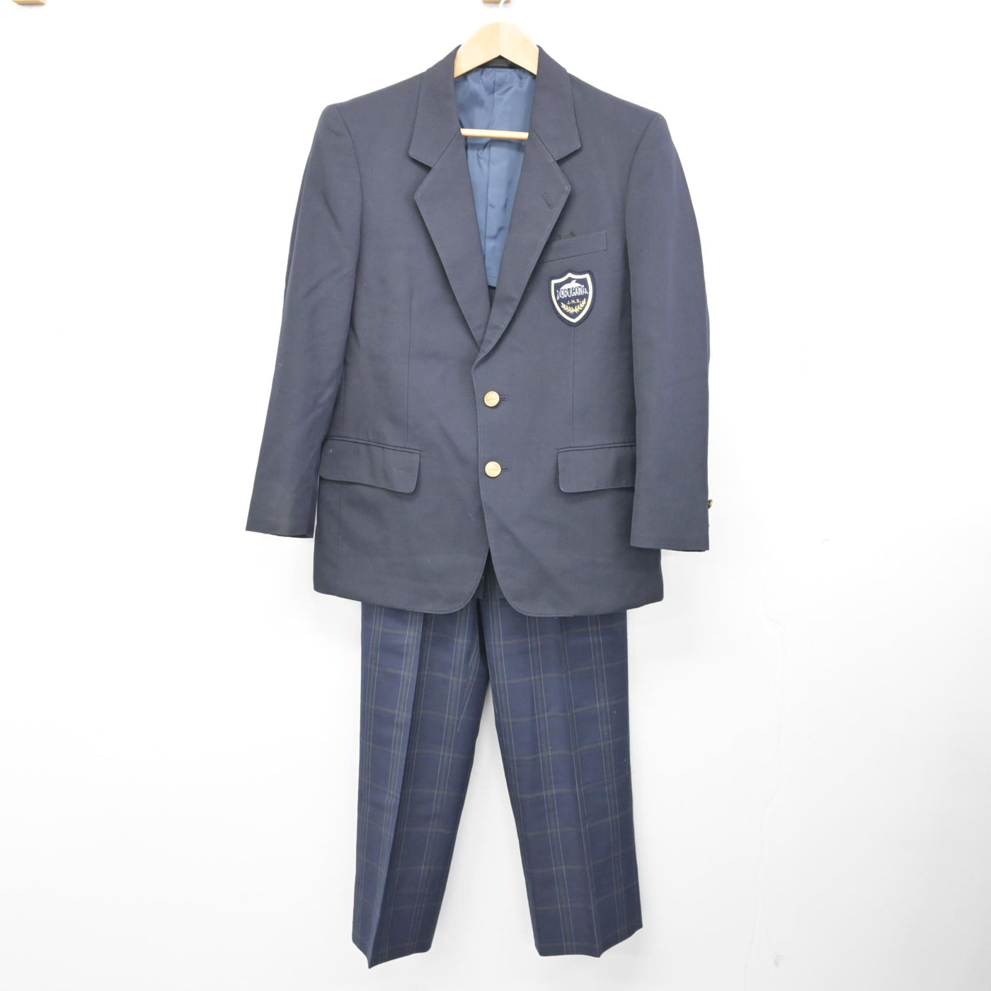 大阪市西淀川区公立中学　男子学生服　上下 中古】大阪府 淀川中学校 男子制服 3点 (ブレザー・ズボン・ズボン