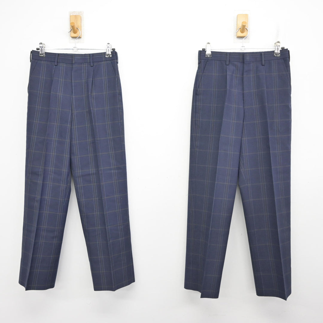 中古】大阪府 淀川中学校 男子制服 3点 (ブレザー・ズボン・ズボン