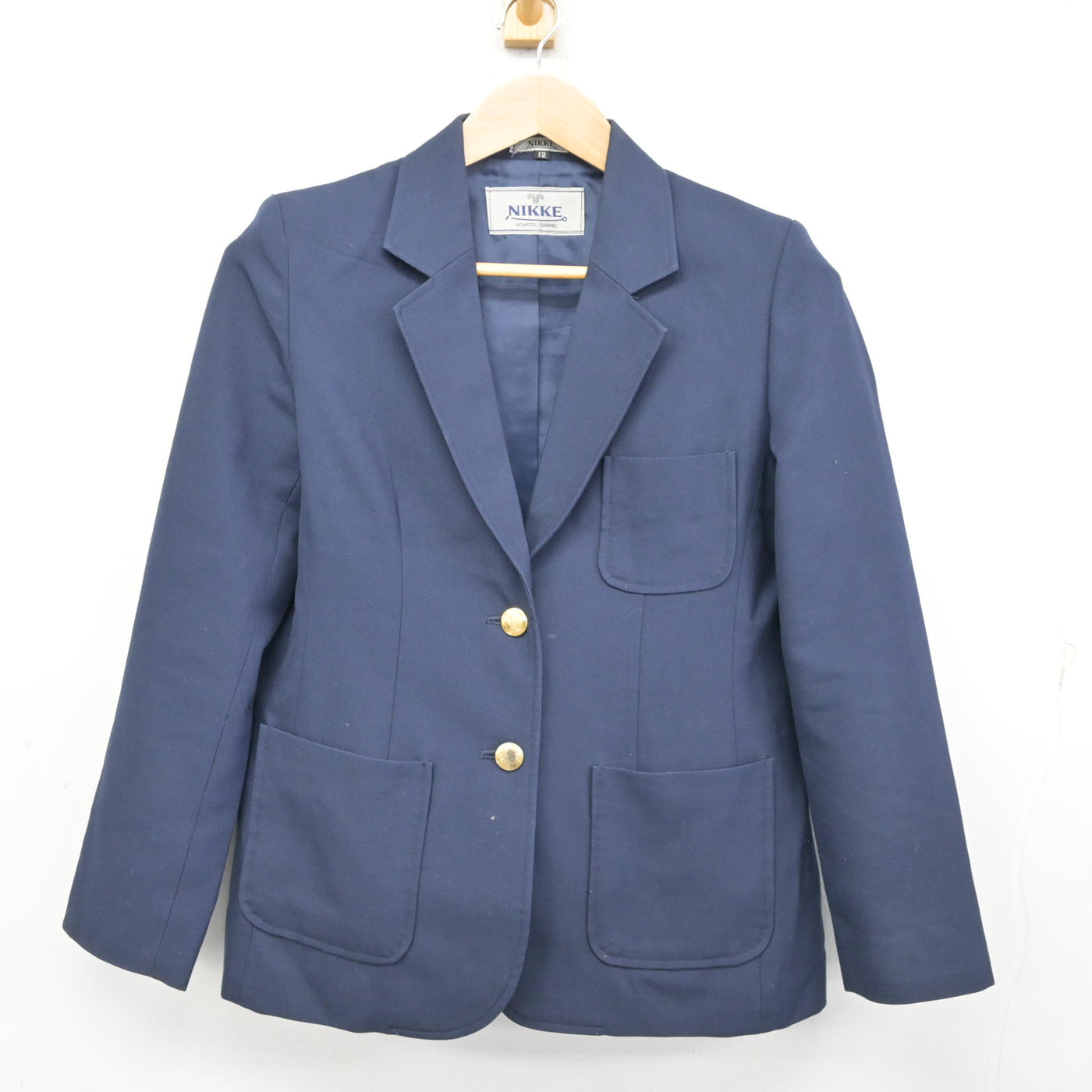 滋賀県立八幡高校　制服ジャケット 中古】滋賀県 八幡高等学校 女子制服 3点 (ブレザー・シャツ・スカート