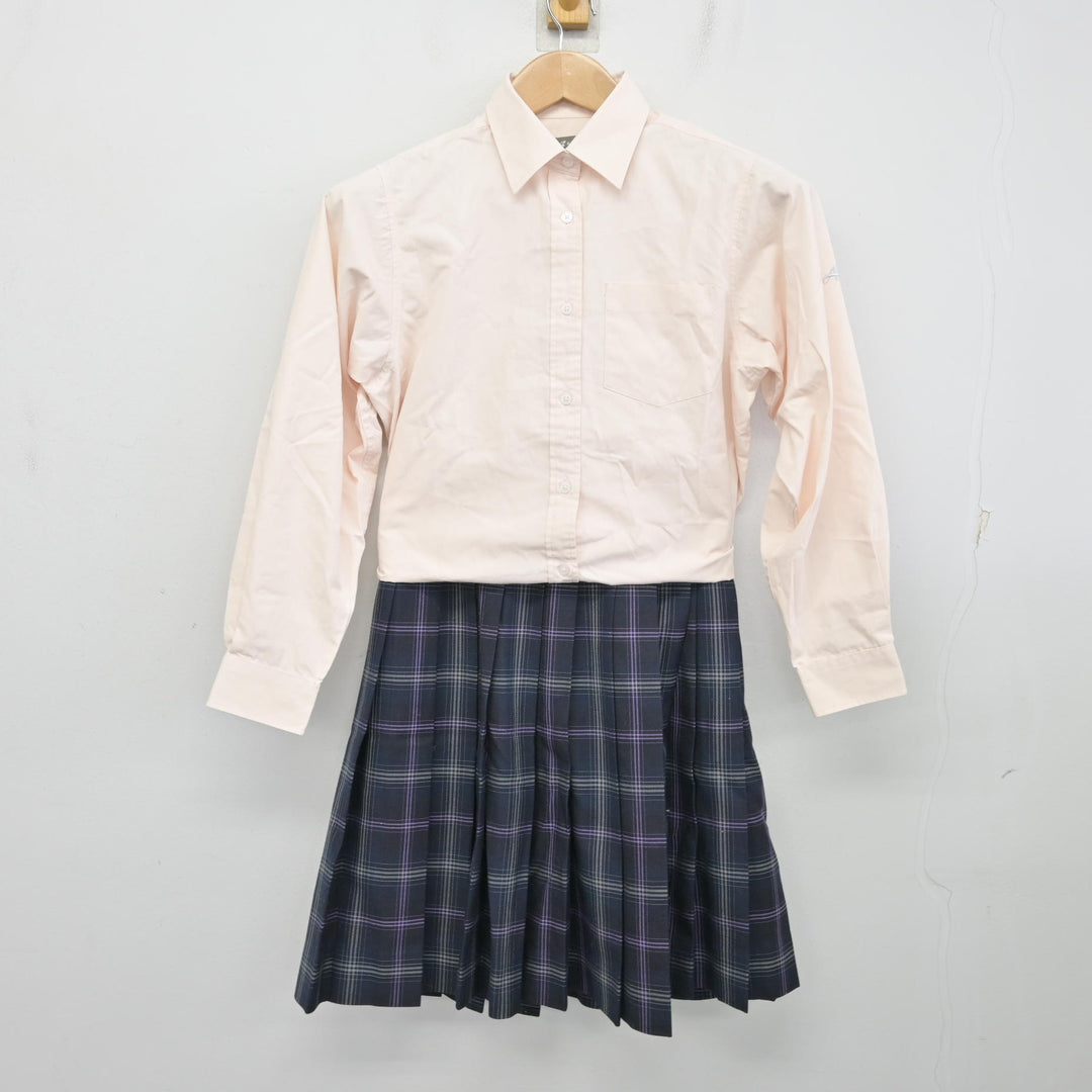 中古】 飛鳥未来高等学校 女子制服 2点 (シャツ・スカート) sf130409