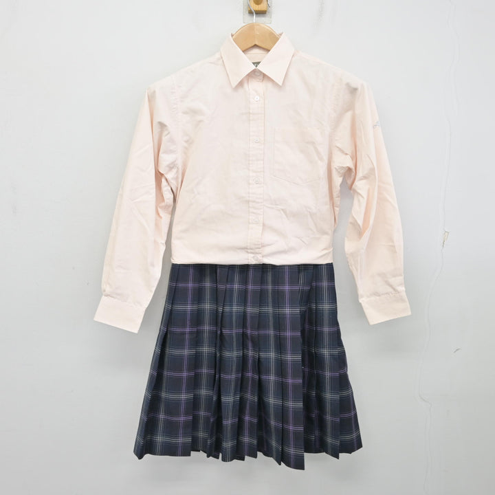 中古】 飛鳥未来高等学校 女子制服 2点 (シャツ・スカート) sf130409