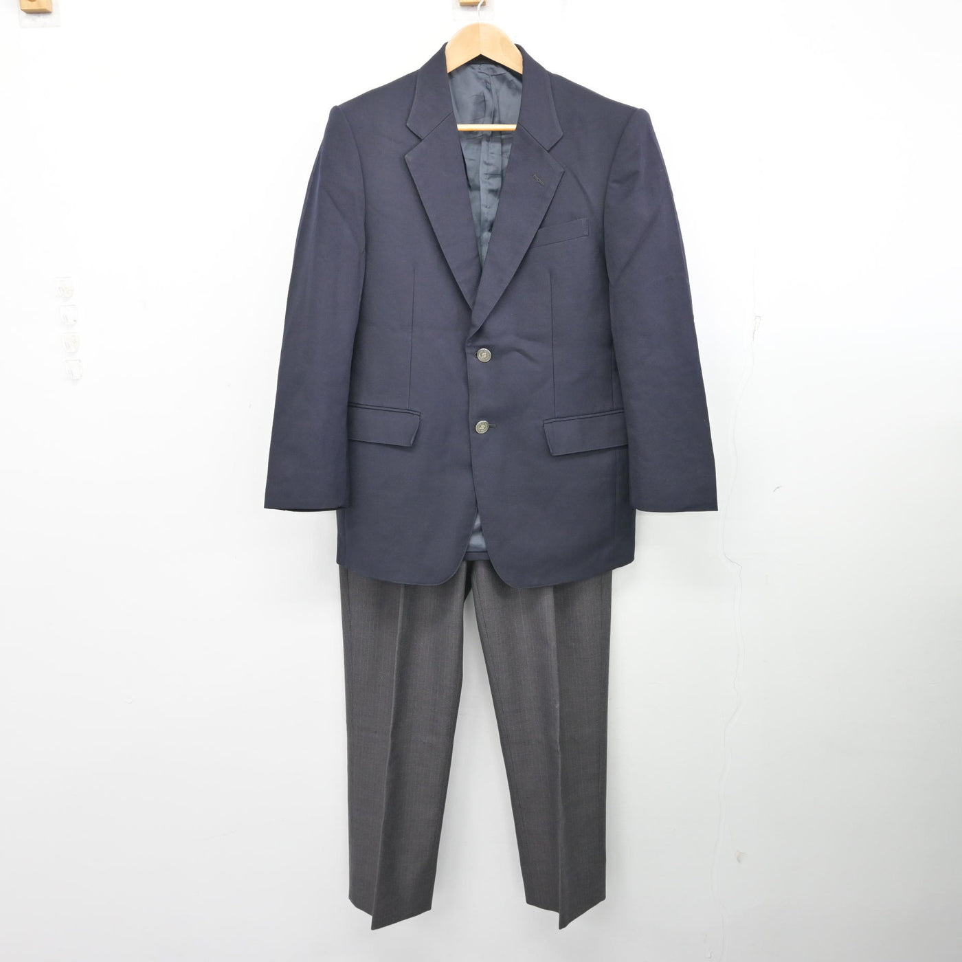 中古】神奈川県 横須賀総合高等学校 男子制服 3点 (ブレザー・ズボン