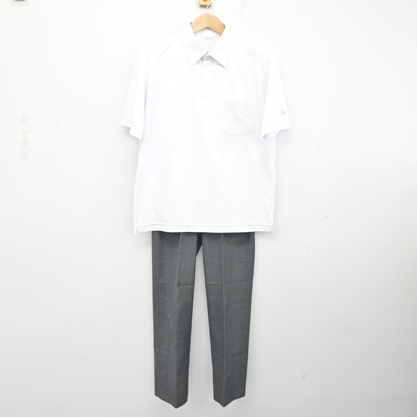 中古】北海道 北海道札幌手稲高等学校 男子制服 3点 (シャツ・ズボン 