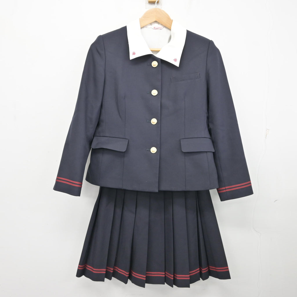 中古】山形県 寒河江高等学校 女子制服 3点 (ブレザー・シャツ
