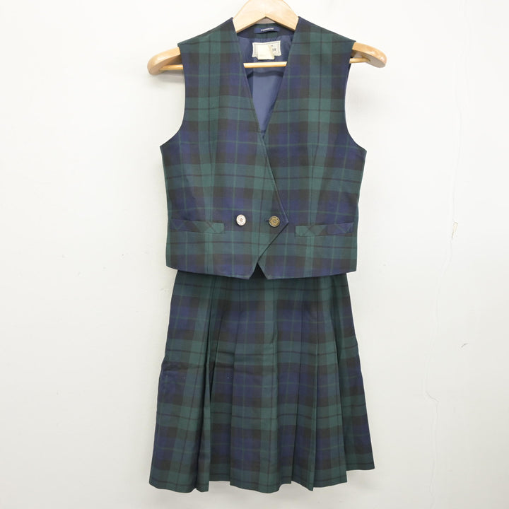 中古】神奈川県 中川西中学校 女子制服 3点 (ブレザー・ベスト 