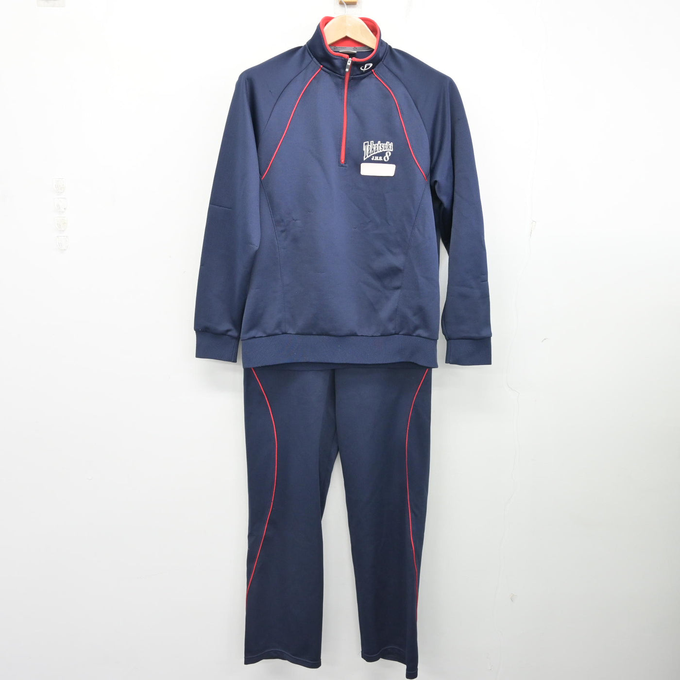 中古】大阪府 高槻市立第八中学校 女子制服 2点 (ジャージ 上