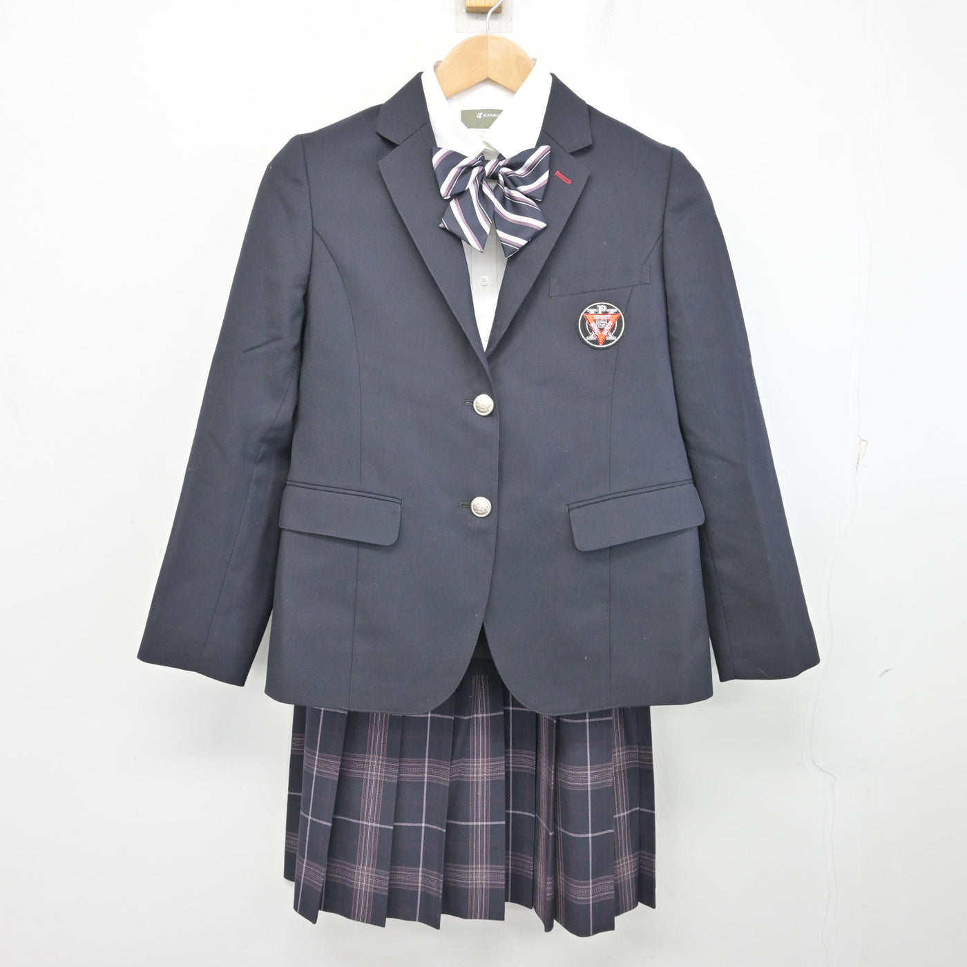 中古】大阪府 YMCA学院高等学校 女子制服 4点 (ブレザー・シャツ 