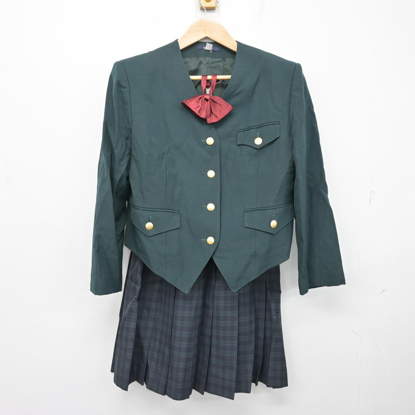 中古】岡山県 倉敷翠松高等学校/旧制服 女子制服 4点 (ブレザー