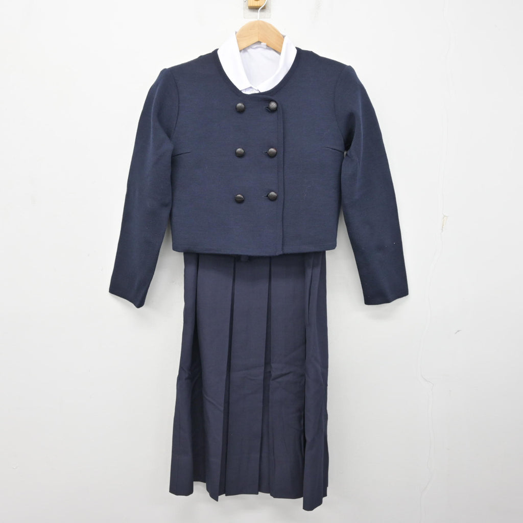 中古】福岡県 福岡雙葉高等学校 女子制服 3点 (ジャケット・シャツ 