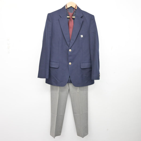 旭川　農業高校制服　男子　クリーニング済み　ズボン76 中古】北海道 旭川農業高等学校 男子制服 3点 (ブレザー・ズボン