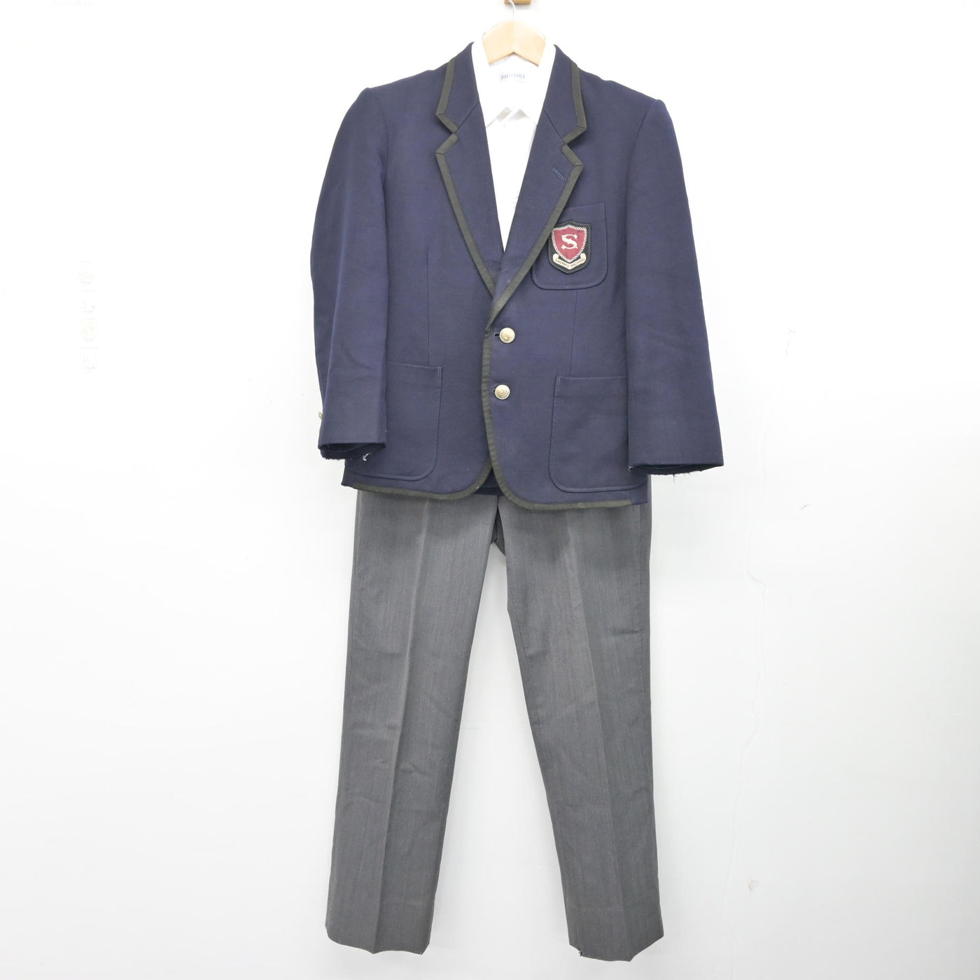 中古】千葉県 秀明八千代中学・高等学校 男子制服 3点 (ブレザー 