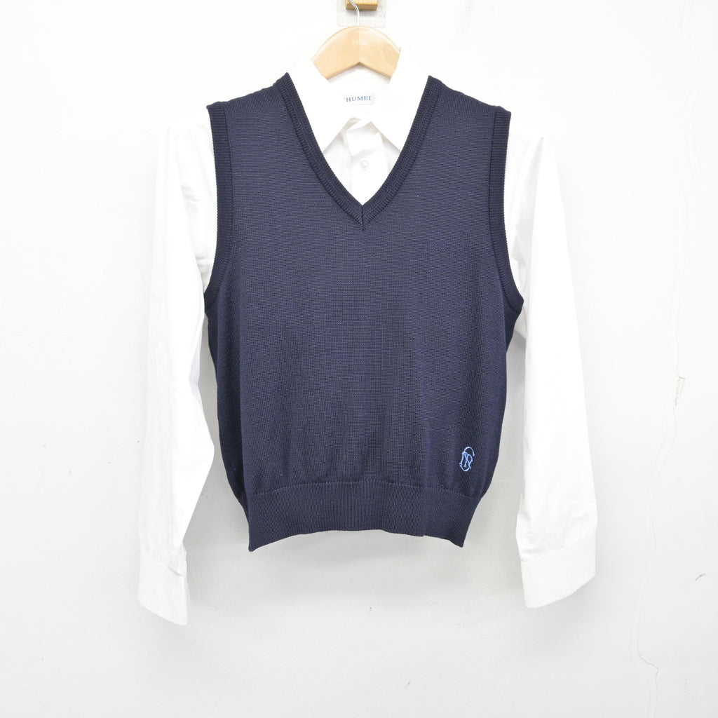 中古】千葉県 秀明八千代中学・高等学校 男子制服 2点 (ニットベスト 