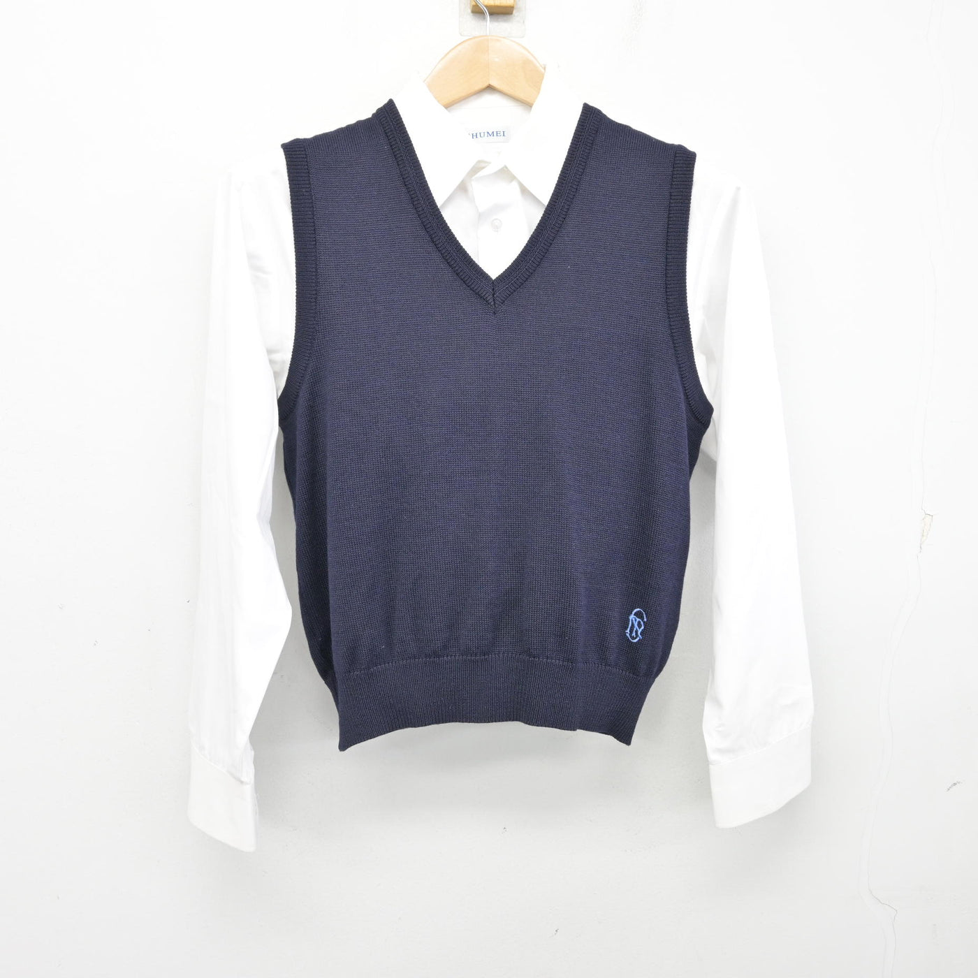 中古】千葉県 秀明八千代中学・高等学校 男子制服 2点 (ニットベスト 