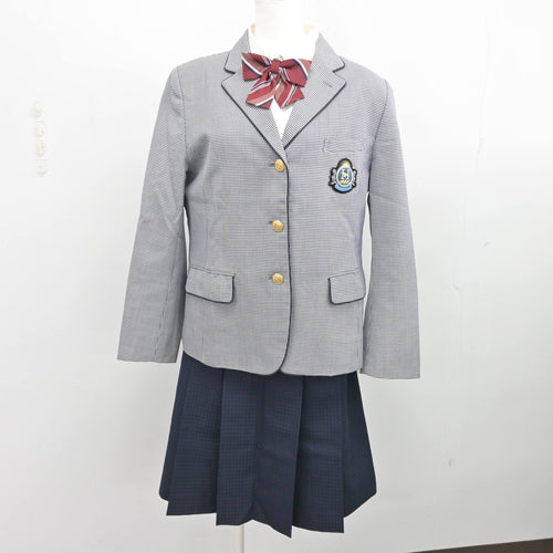中古】高知県 大津中学校 女子制服 2点 (シャツ・スカート) sf084769