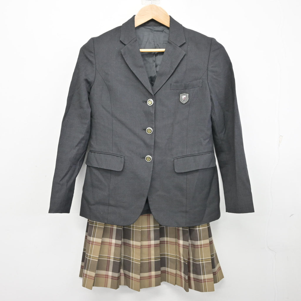 中古】東京都 京華女子中学校 女子制服 2点 (ブレザー・スカート