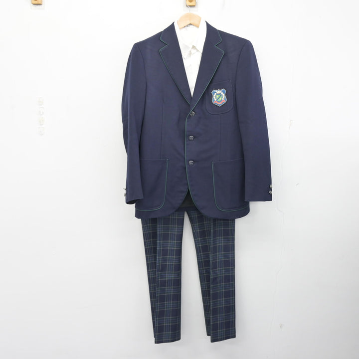 中古】東京都 國學院高等学校 男子制服 4点 (ブレザー・シャツ・ズボン 