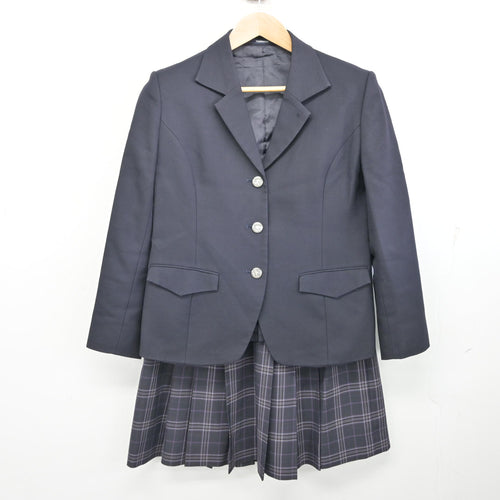 中古】大分県 国東高等学校 女子制服 4点 (ブレザー・シャツ・スカート 
