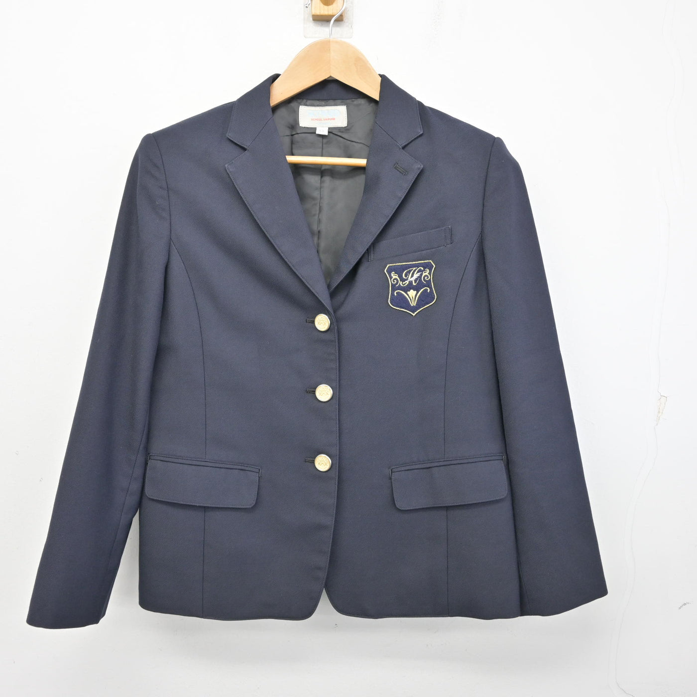 中古】神奈川県 白鵬女子高等学校 女子制服 2点 (ブレザー・スカート 