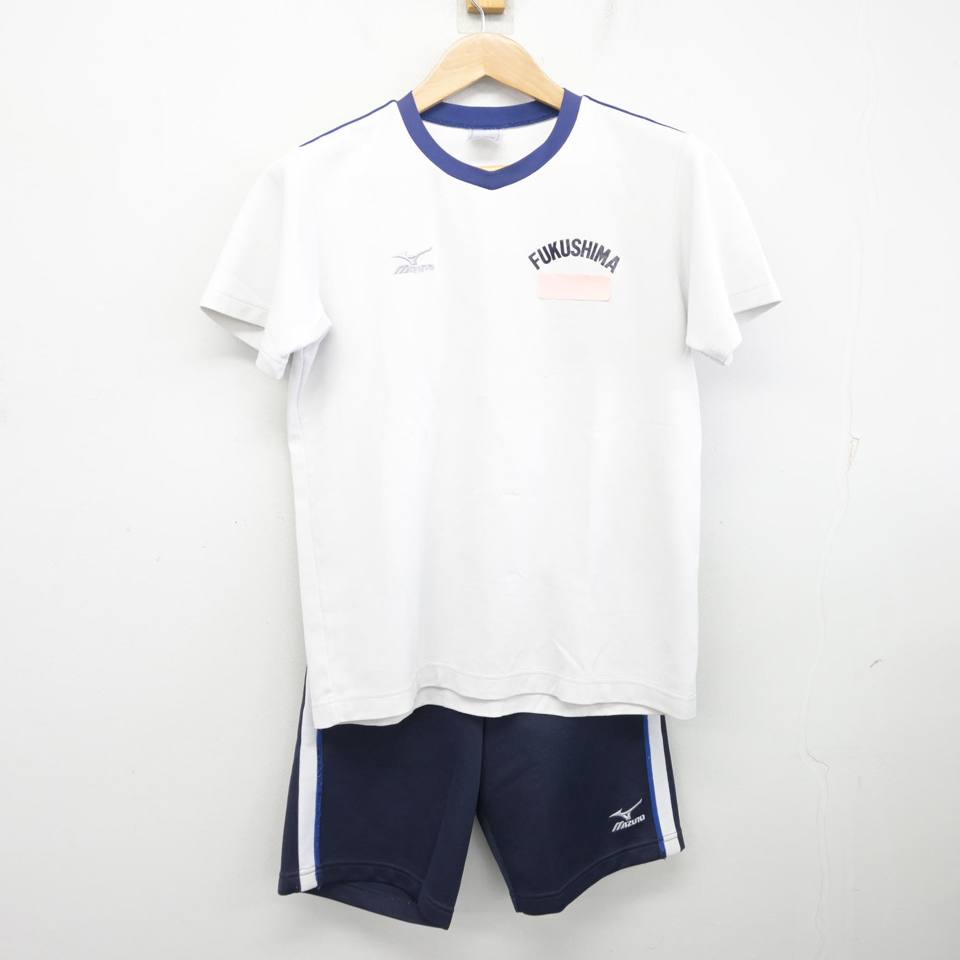 中古】福岡県 八女市立福島中学校 女子制服 2点 (体操服 上・体操服 下