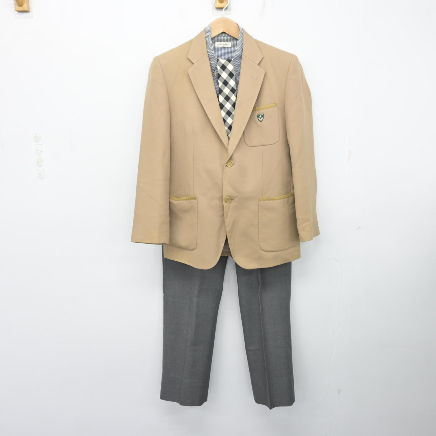 中古】愛知県 名城大学附属高等学校 男子制服 4点 (ブレザー・シャツ 