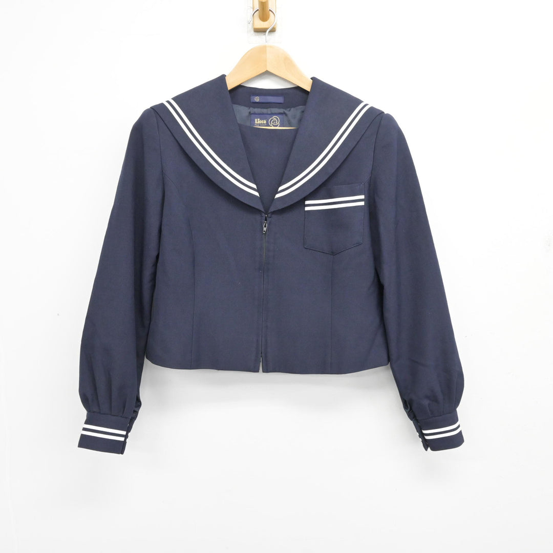 中古】静岡県 吉田中学校 女子制服 2点 (セーラー服・スカート