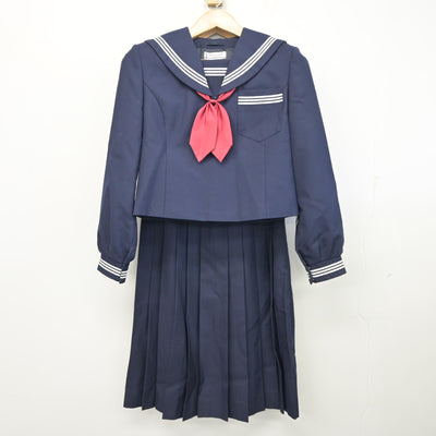 中古】茨城県 那珂市立第一中学校 女子制服 3点 (セーラー服