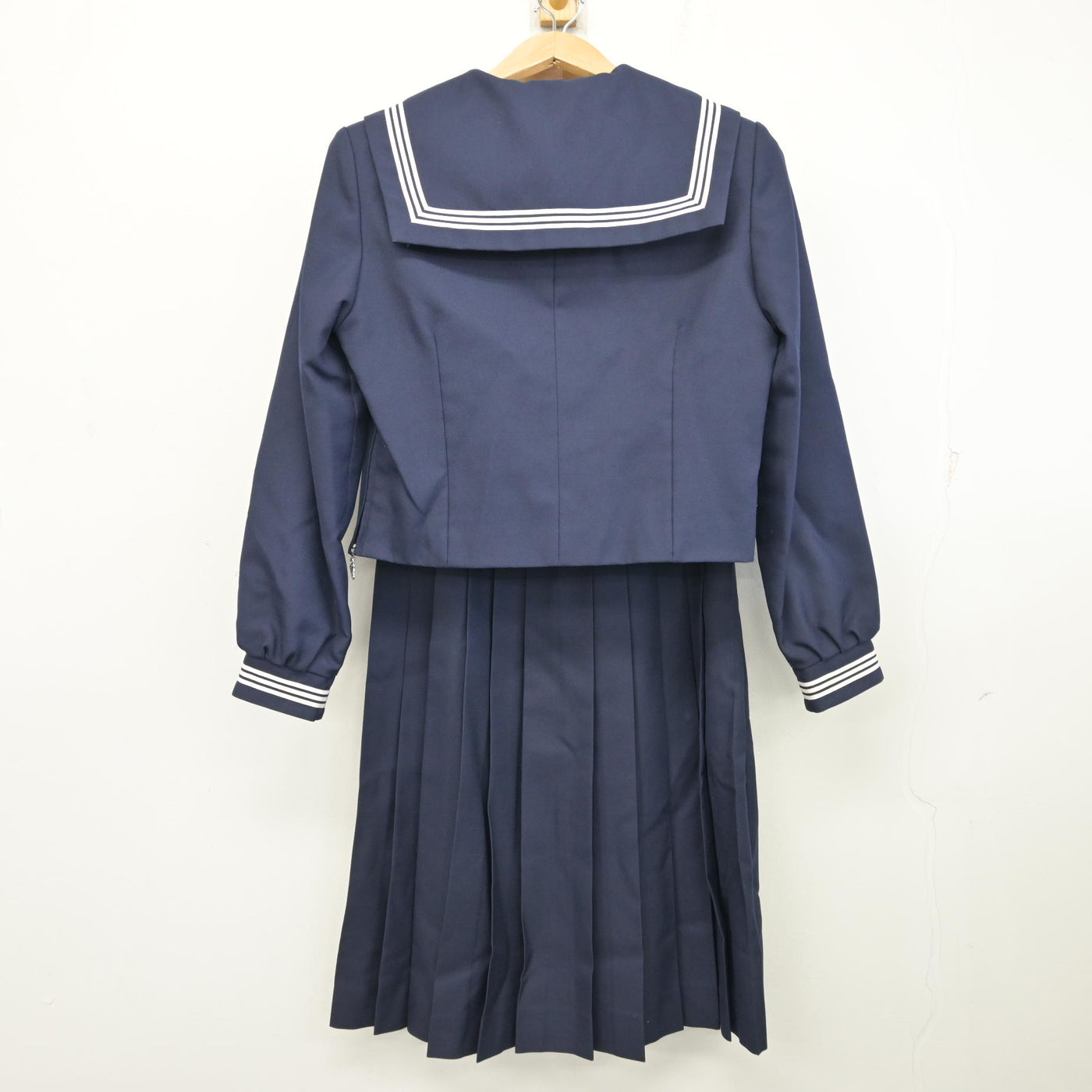 中古】茨城県 那珂市立第一中学校 女子制服 3点 (セーラー服