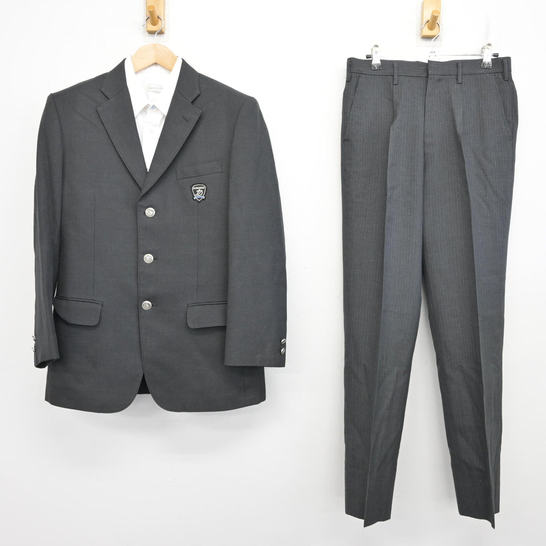 中古】東京都 郁文館高等学校 男子制服 3点 (ブレザー・シャツ・ズボン
