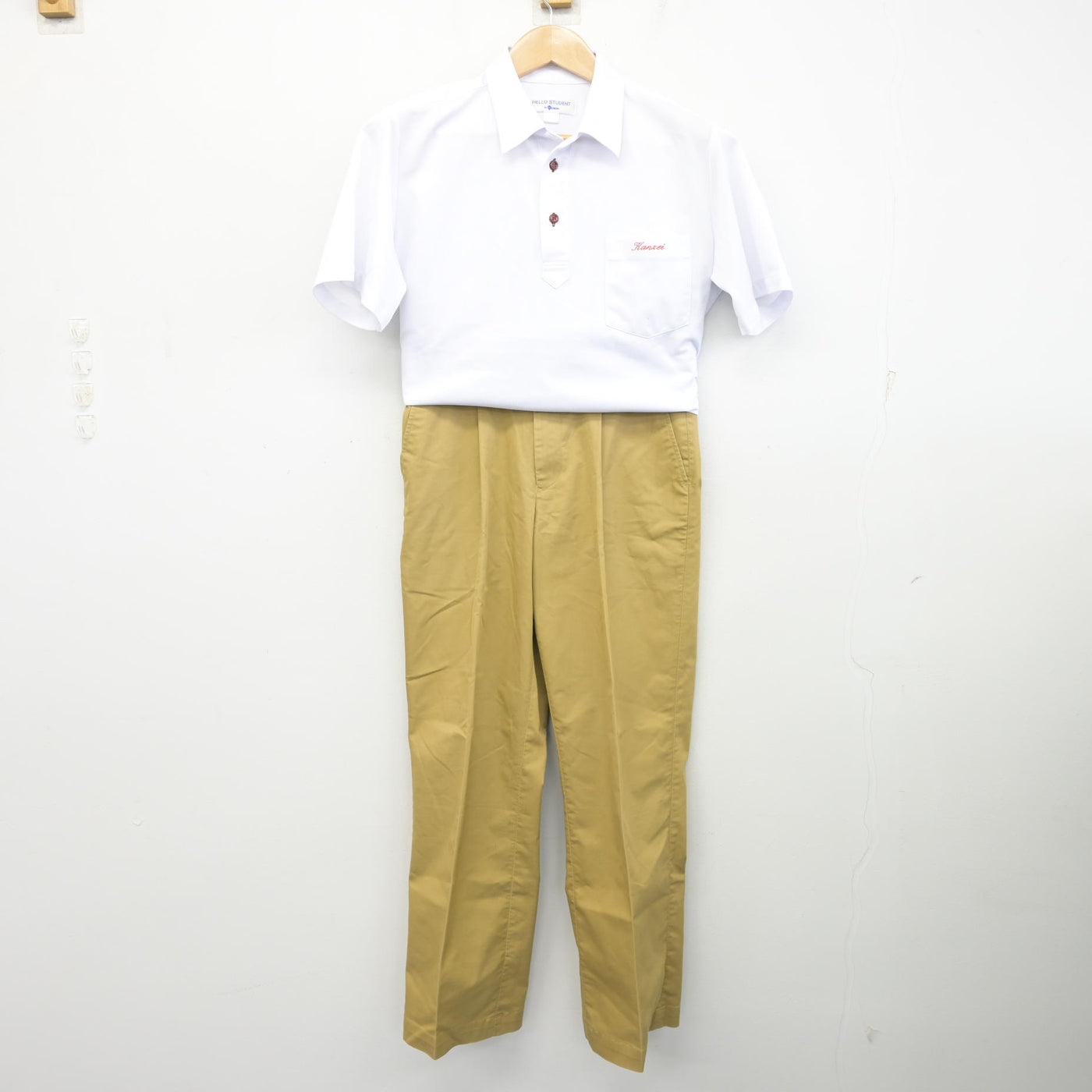 中古】岡山県 関西高等学校 男子制服 3点 (シャツ・ズボン) sf131681 