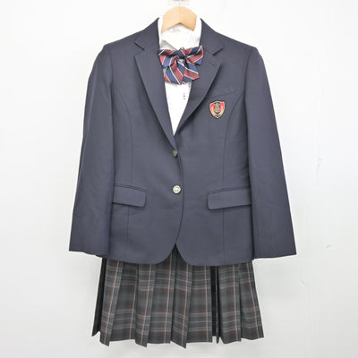 中古】新潟県 新潟第一高等学校 女子制服 4点 (ブレザー・シャツ 