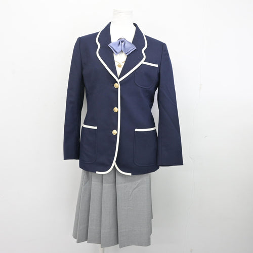 中古】北海道 伏見中学校 女子制服 2点 (ベスト・スカート) sf092934