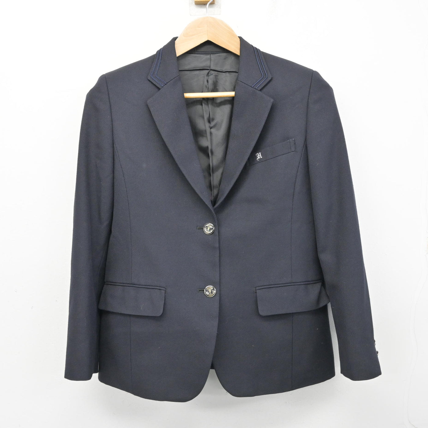 中古】滋賀県 八幡高等学校 女子制服 2点 (ブレザー・スカート 中古】滋賀県 八幡高等学校 女子制服 2点 (ブレザー・スカート