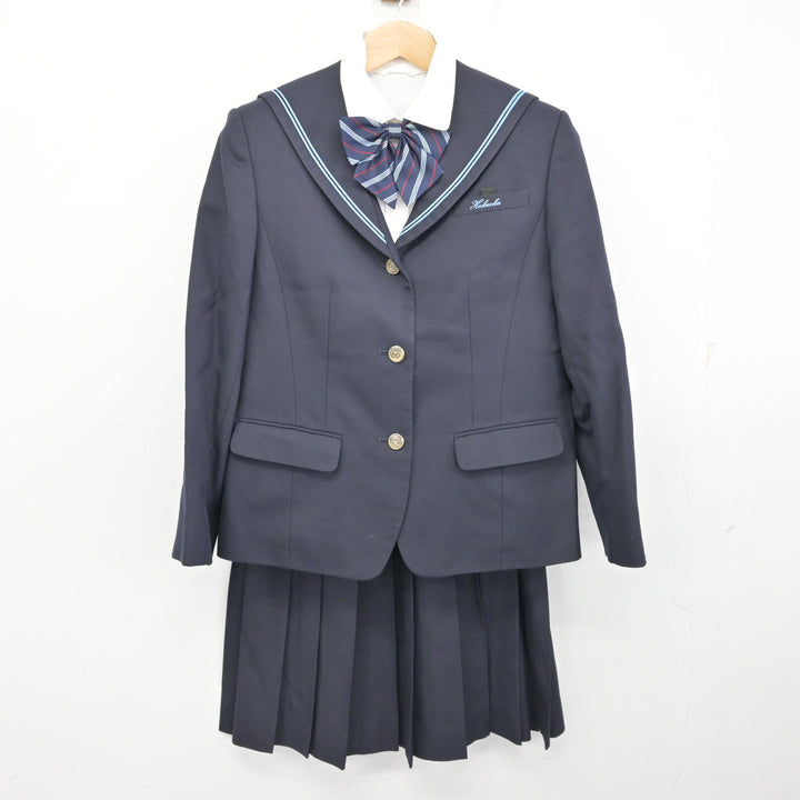 中古】岩手県 二戸市立福岡中学校 女子制服 5点 (セーラー服・シャツ
