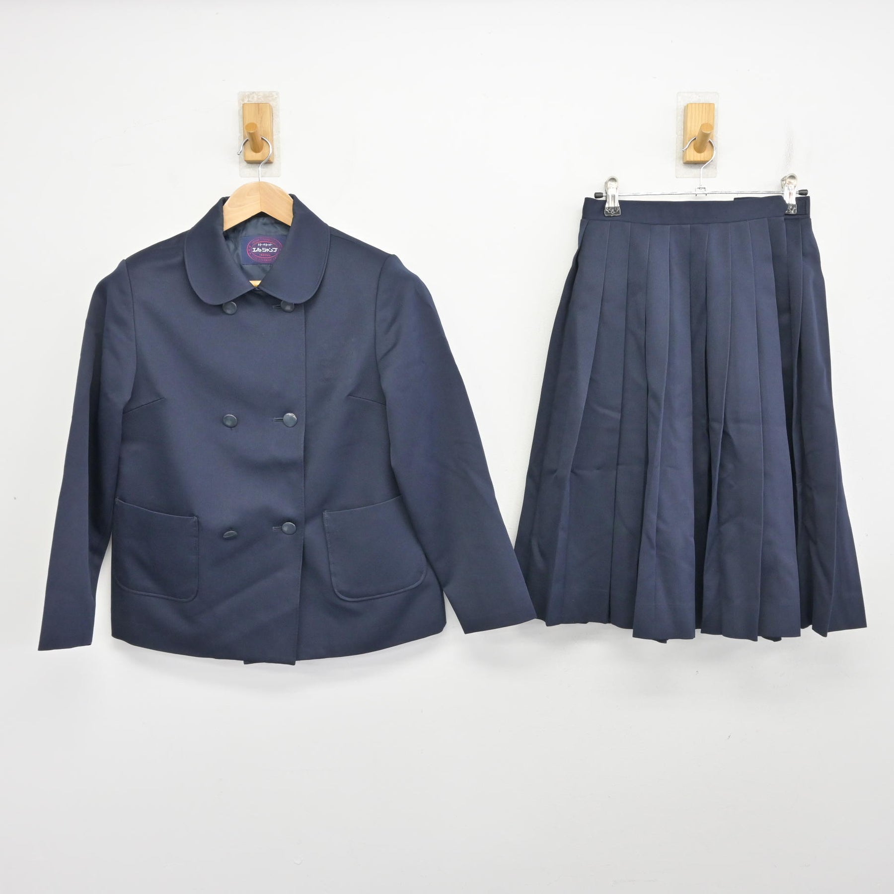 中古】岩手県 二戸市立福岡中学校/旧制服 女子制服 2点 (ブレザー