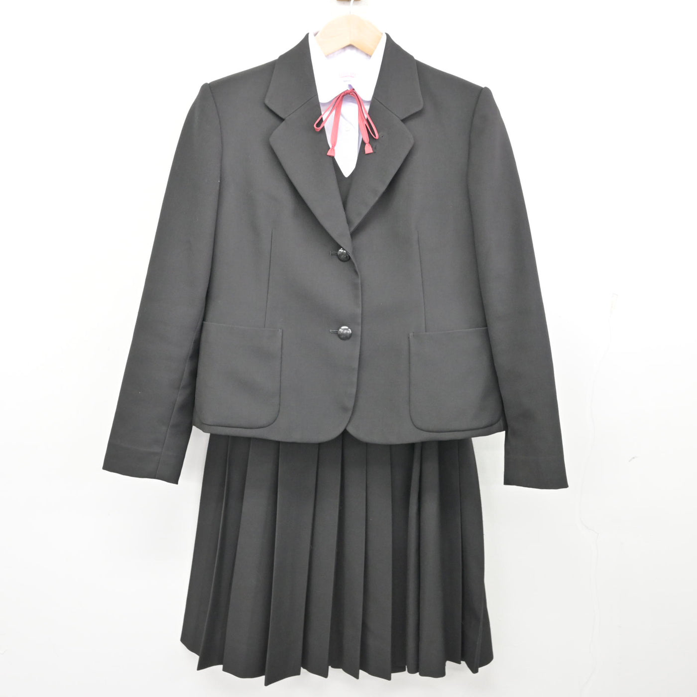 中古】鹿児島県 鹿児島玉龍高等学校 女子制服 5点 (ブレザー・ベスト