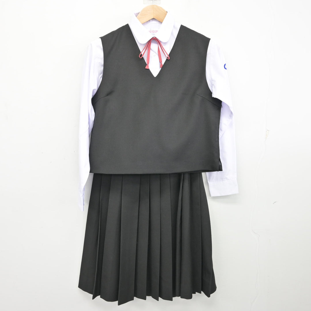 中古】鹿児島県 鹿児島玉龍高等学校 女子制服 5点 (ブレザー・ベスト
