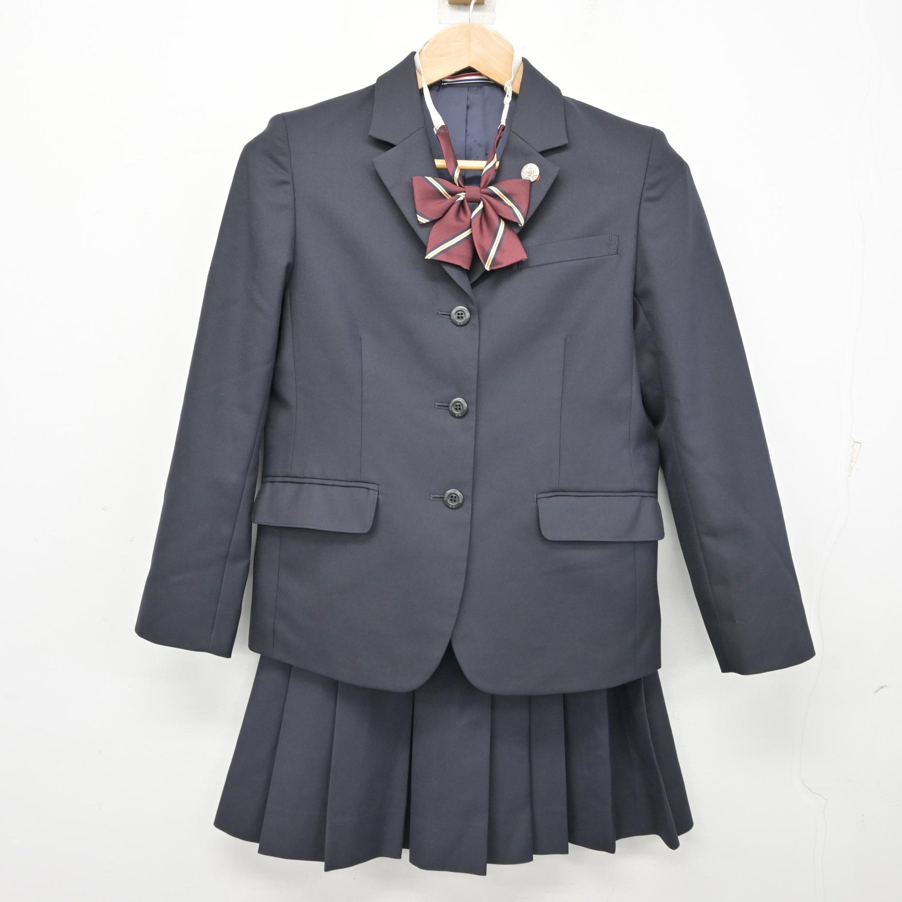 中古】長野県 長野東高等学校 女子制服 4点 (ブレザー・スカート