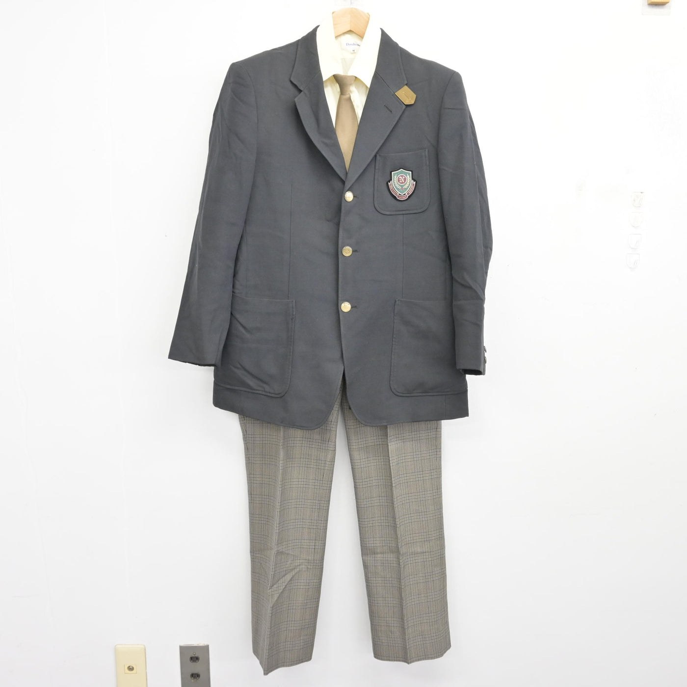 中古】茨城県 土浦日本大学高等学校 男子制服 4点 (ブレザー・シャツ 